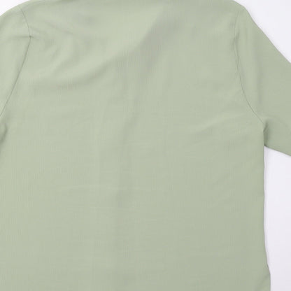 Womens UK Size 16 Isabelle Green Basic Button-Up