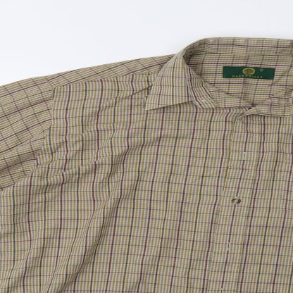 Mens UK Size L Greenwoods Beige  Button-Up Long Sleeve Casual Shirt