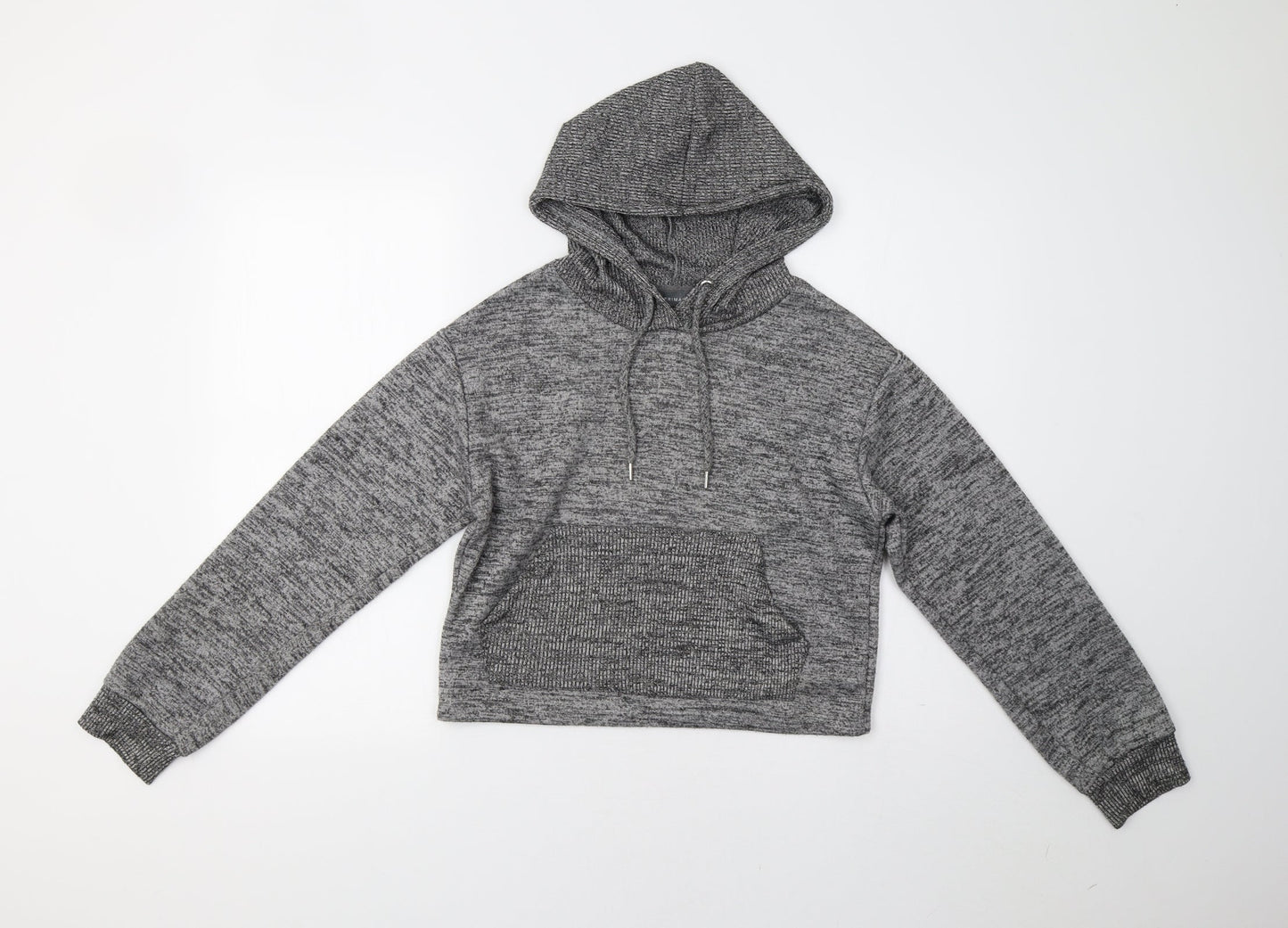 Primark Womens Grey   Henley Hoodie Size XS