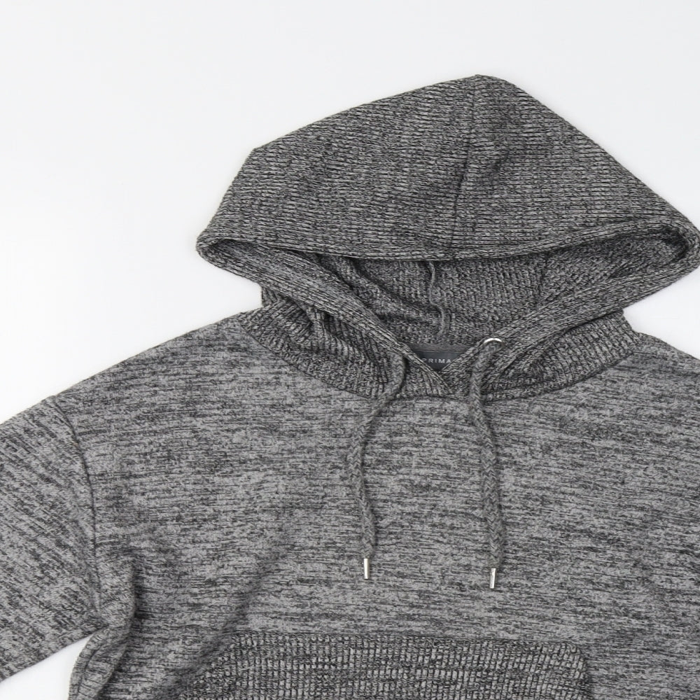 Primark Womens Grey   Henley Hoodie Size XS