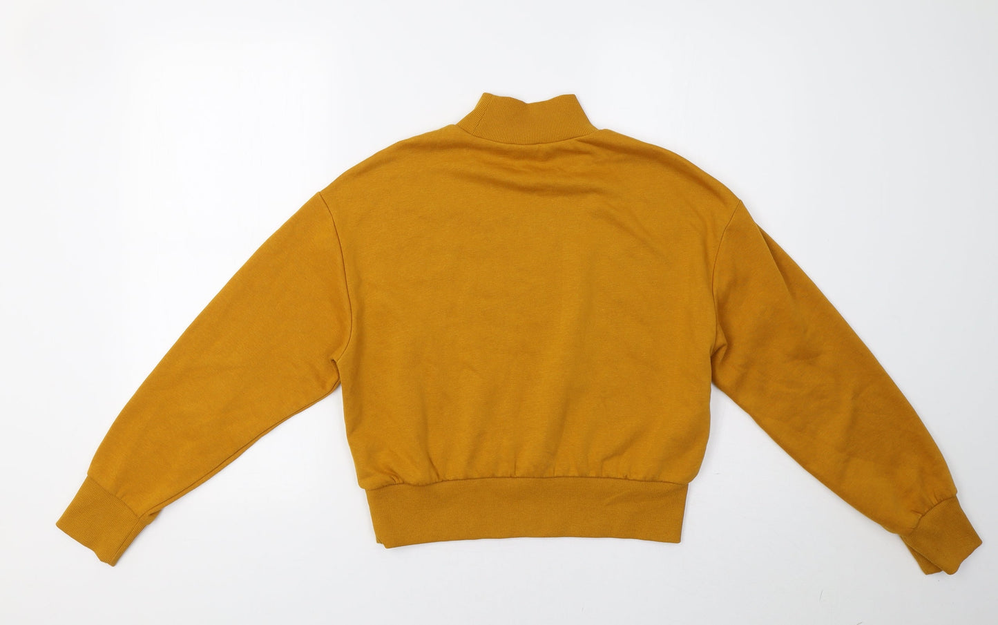 H&M Womens Yellow   Pullover Sweatshirt Size XS
