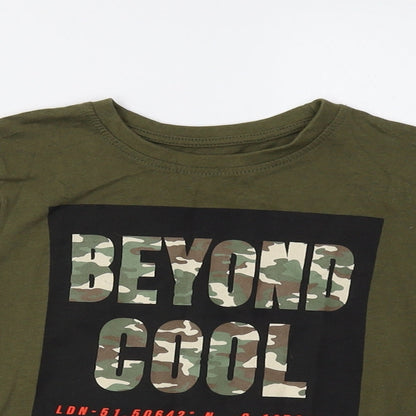 Primark Girls Green   Basic T-Shirt Size 3-4 Years  - Cool