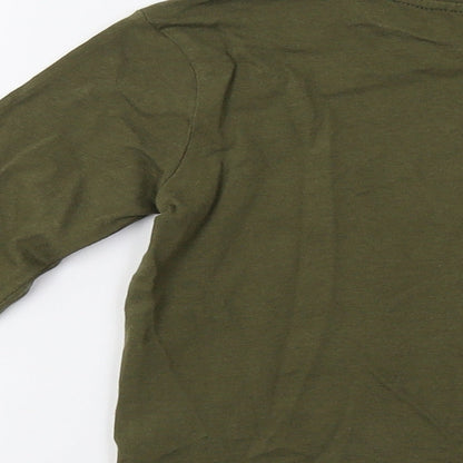 Primark Girls Green   Basic T-Shirt Size 3-4 Years  - Cool