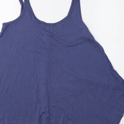 Womens UK Size 8 New Look Blue Basic Tank