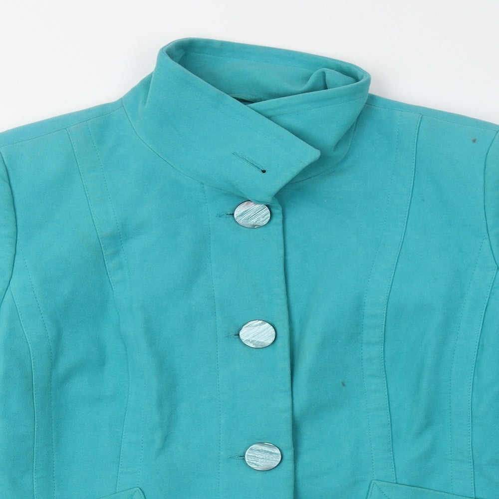 Debenhams Womens Green   Overcoat Coat Size 12