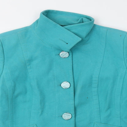 Debenhams Womens Green   Overcoat Coat Size 12