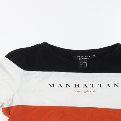 New Look Girls Orange   Cropped T-Shirt Size 10-11 Years  - Manhattan