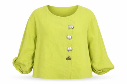 Miss Von Daring Womens Green   Jacket Blazer Size L