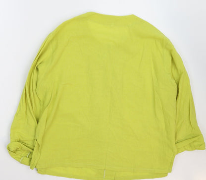 Miss Von Daring Womens Green   Jacket Blazer Size L