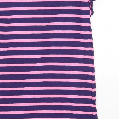 M&Co Girls Multicoloured Striped  T-Shirt Dress  Size 3-4 Years