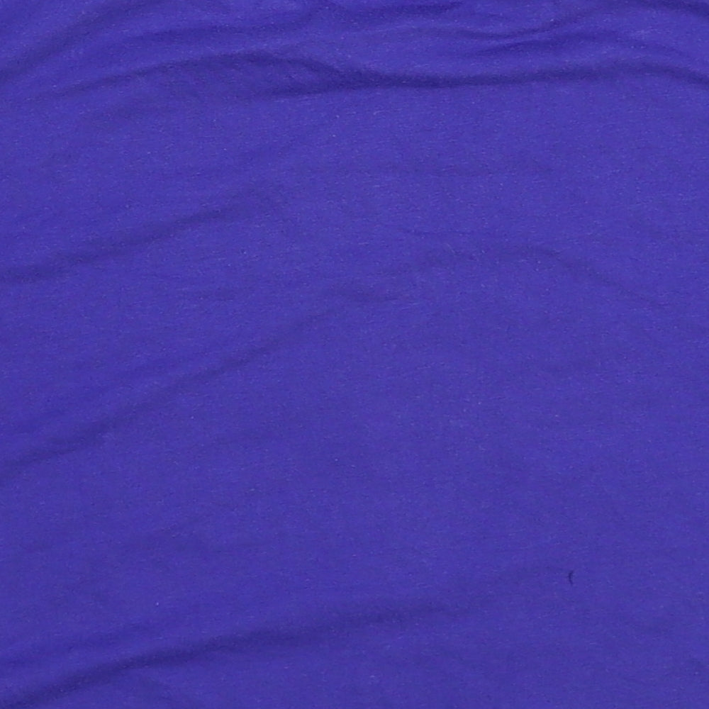 Womens UK Size L Preworn Blue Ringer T-Shirt