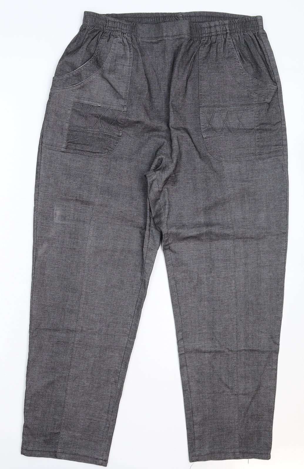 Womens UK Size 36 in Preworn Slim Fit  Grey Trousers