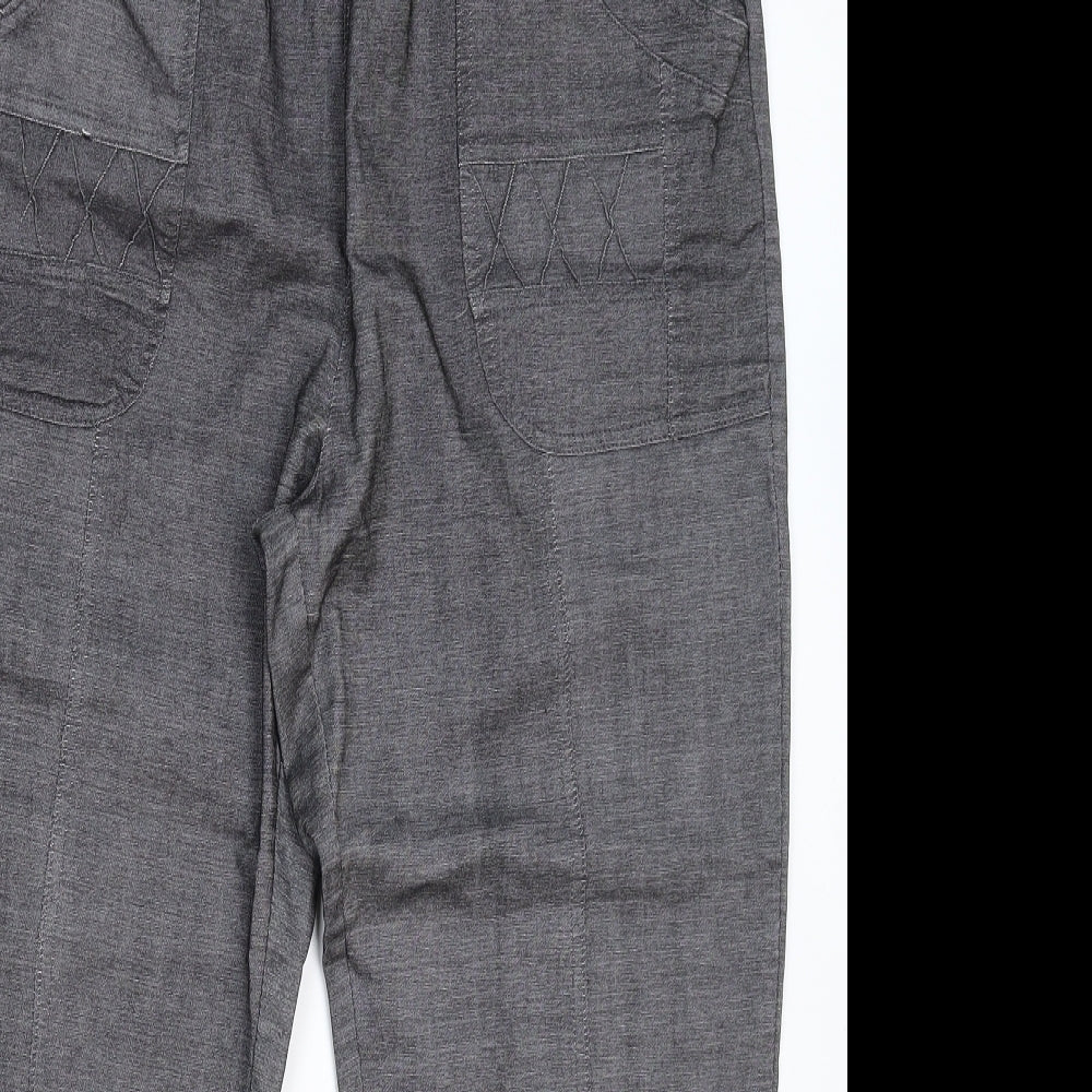 Womens UK Size 36 in Preworn Slim Fit  Grey Trousers
