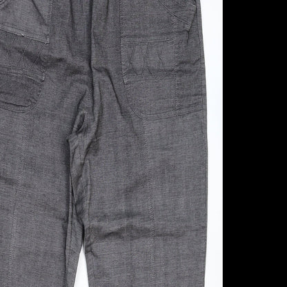 Womens UK Size 36 in Preworn Slim Fit  Grey Trousers