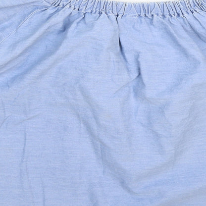 Womens UK Size 14 Denim & Co. Blue Basic T-Shirt