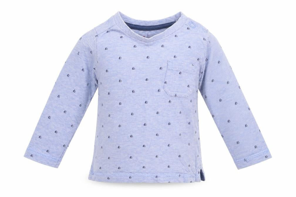 Merc Baby Blue Striped  Basic T-Shirt Size 3-6 Months
