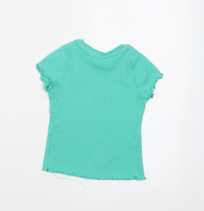 George Girls Green   Basic T-Shirt Size 18-24 Months