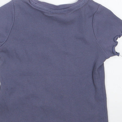 George Girls Purple   Basic T-Shirt Size 18-24 Months