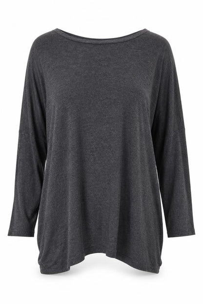 Womens UK Size 8 Atmosphere Grey Basic T-Shirt