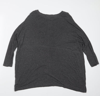 Womens UK Size 8 Atmosphere Grey Basic T-Shirt