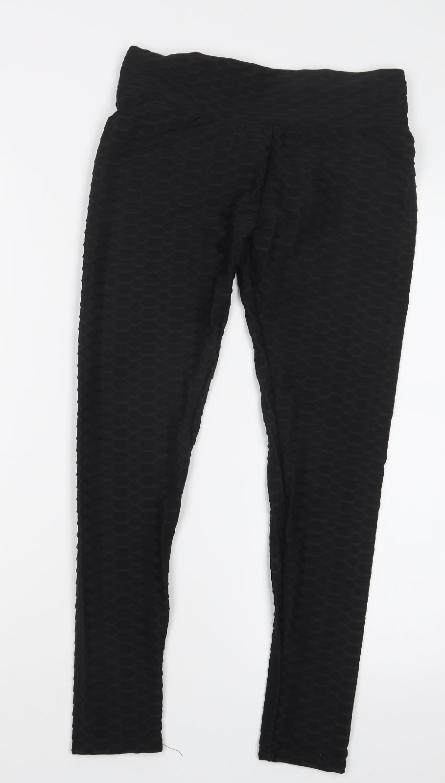 Womens UK Size M Preworn Regular Fit  Black Trousers