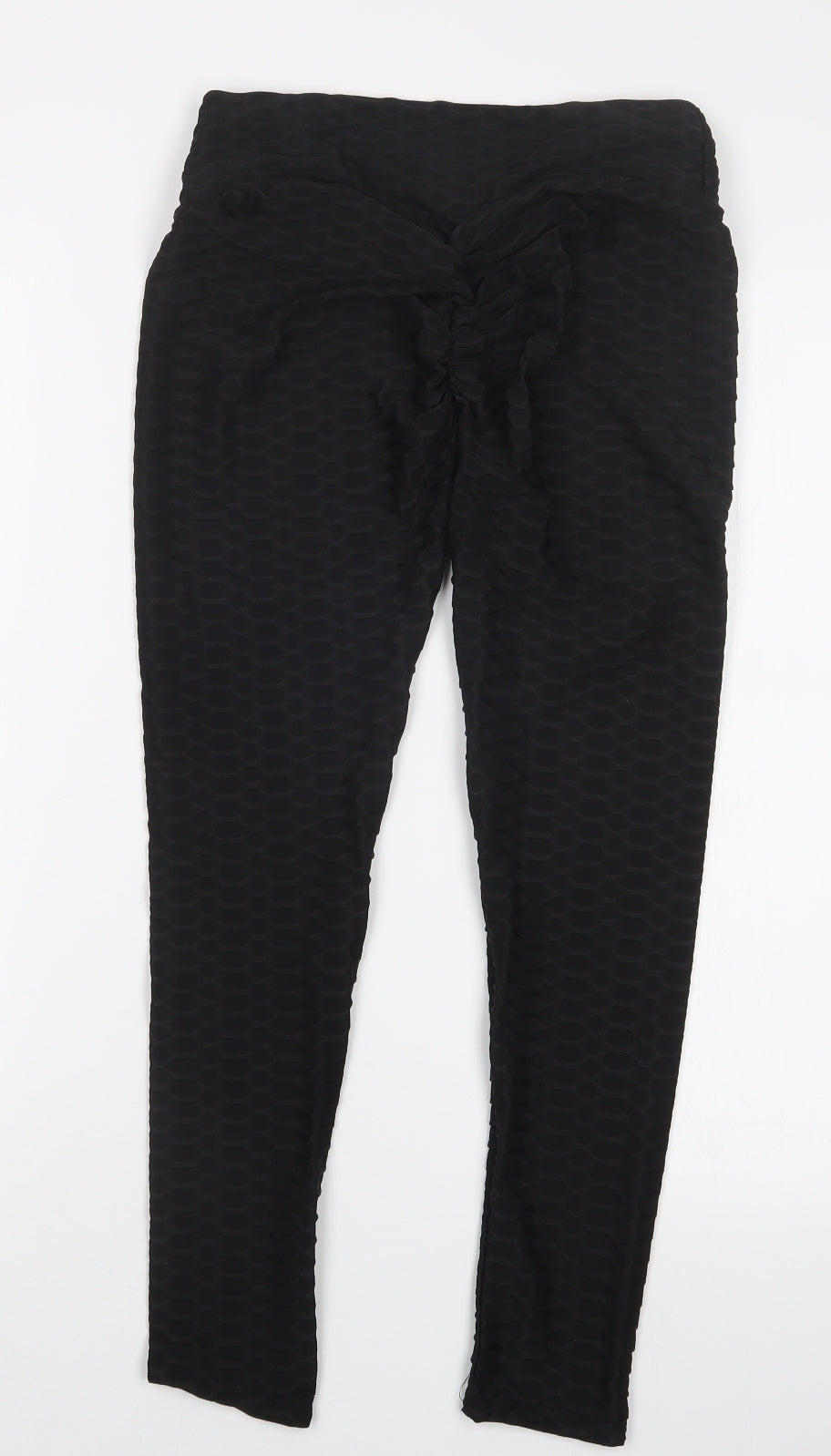 Womens UK Size M Preworn Regular Fit  Black Trousers