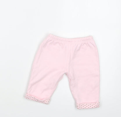 Mon Caramel Girls Pink   Jogger Trousers Size 9 Months