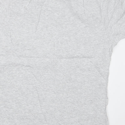 Womens UK Size 2XL Fruit of the Loom Grey Basic T-Shirt
