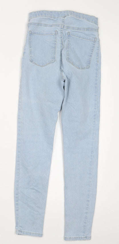 Denim Co. Womens Blue  Denim Straight Jeans Size 6 L25 in