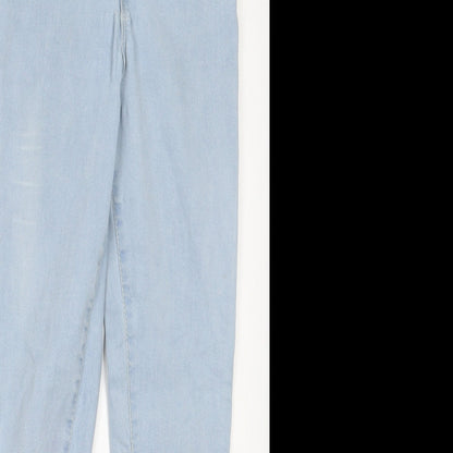 Denim Co. Womens Blue  Denim Straight Jeans Size 6 L25 in