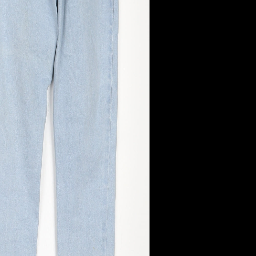 Denim Co. Womens Blue  Denim Straight Jeans Size 6 L25 in