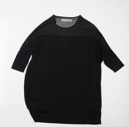 so central Womens Black   Basic T-Shirt Size XS