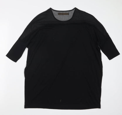 so central Womens Black   Basic T-Shirt Size XS