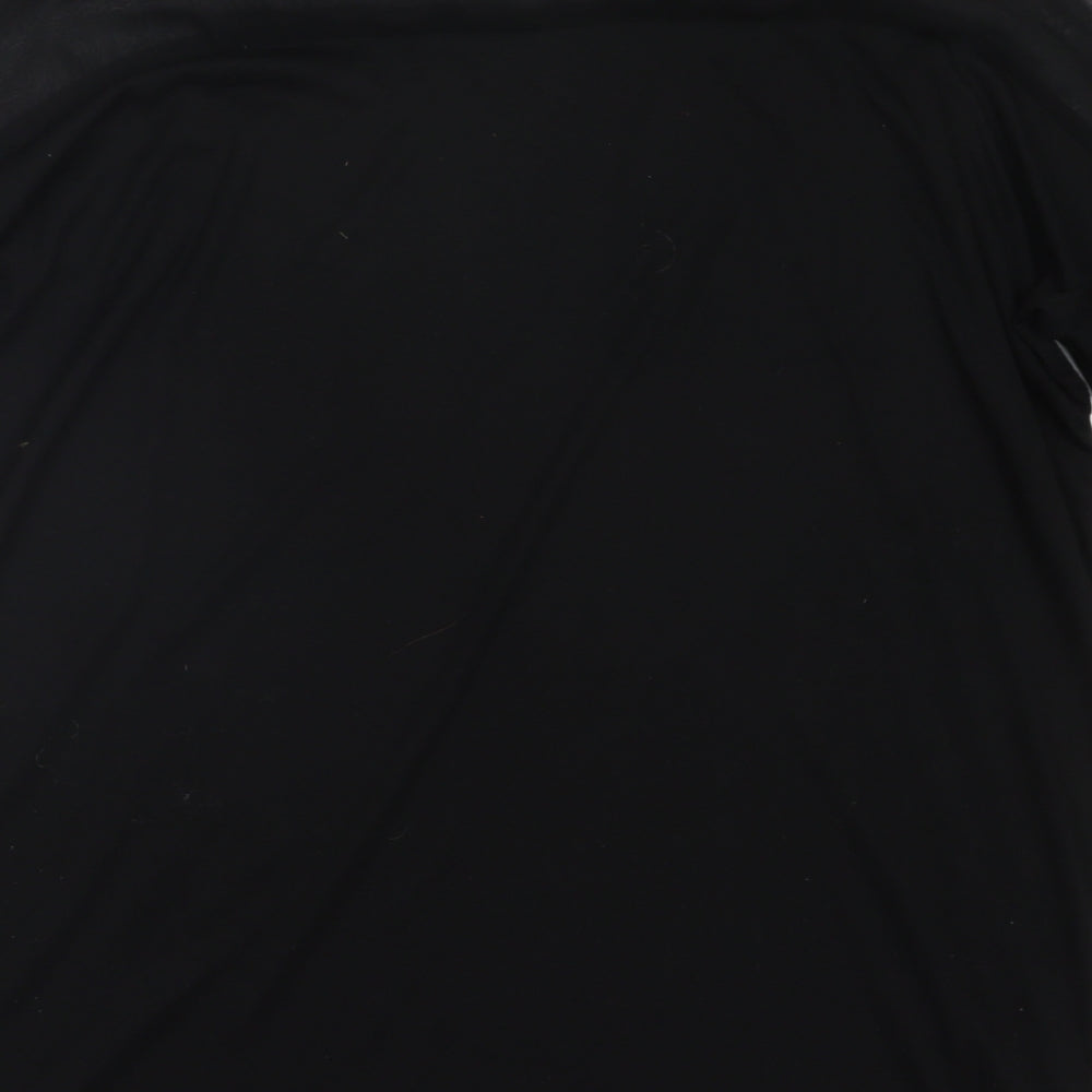 so central Womens Black   Basic T-Shirt Size XS