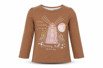 So Cute Girls Beige   Basic T-Shirt Size 12-18 Months