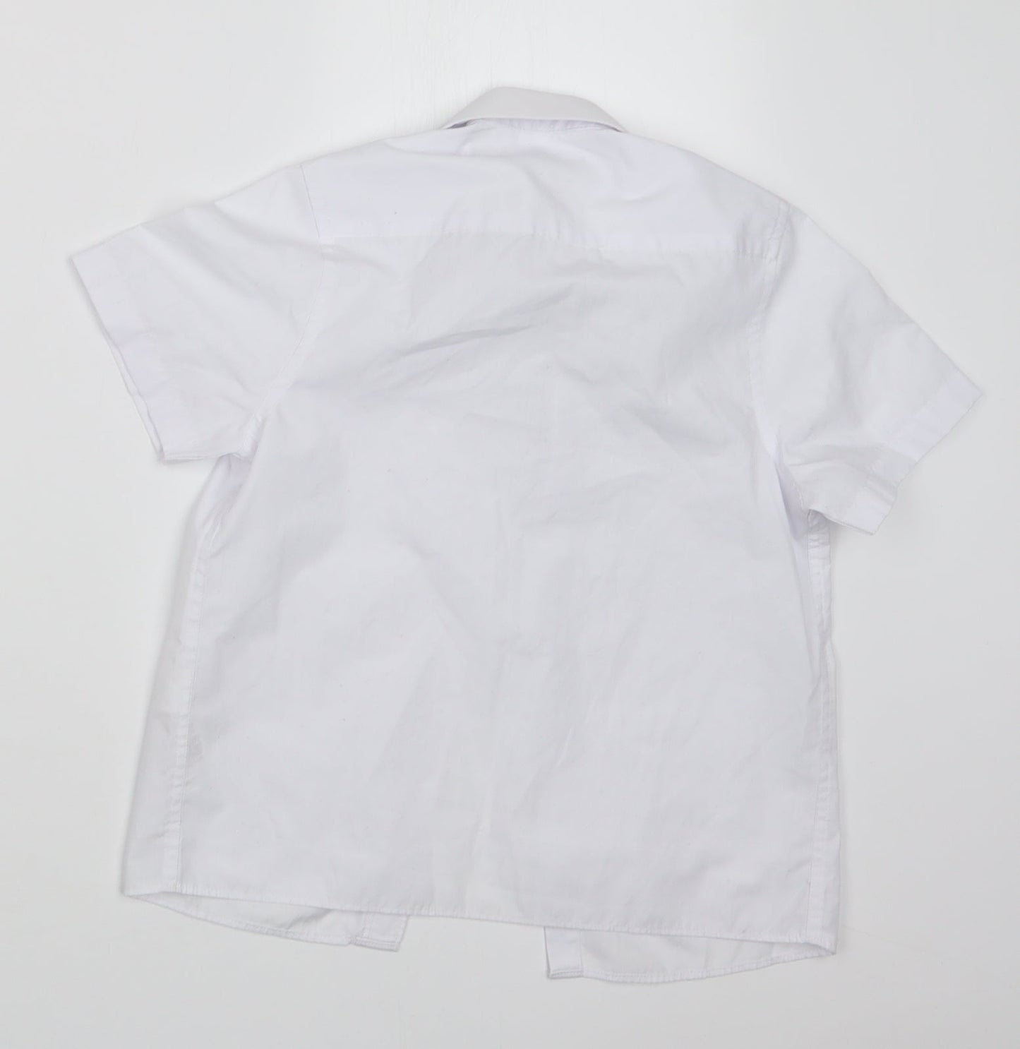 Marks and Spencer Boys White   Basic Button-Up Size 5-6 Years