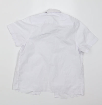 Marks and Spencer Boys White   Basic Button-Up Size 5-6 Years