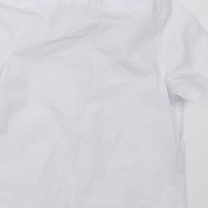 Marks and Spencer Boys White   Basic Button-Up Size 5-6 Years