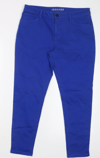 Womens UK Size 33 in Preworn Regular Fit Jegging Blue Jeans