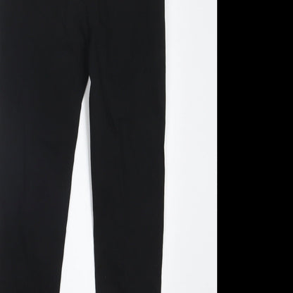 Womens UK Size M Preworn Regular Fit  Black Trousers