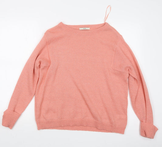 George Womens Pink  Knit Pullover Jumper Size 10