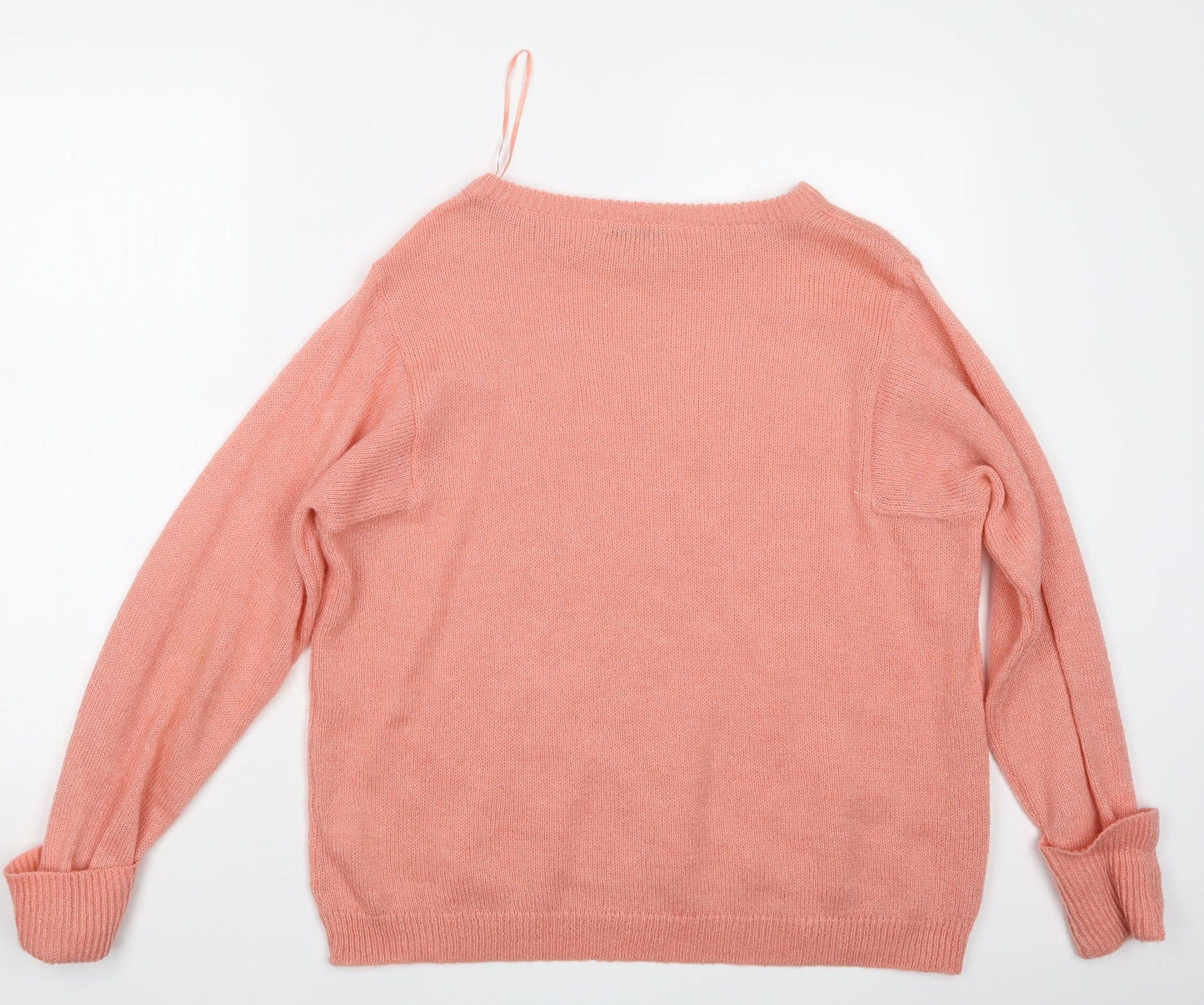 George Womens Pink  Knit Pullover Jumper Size 10