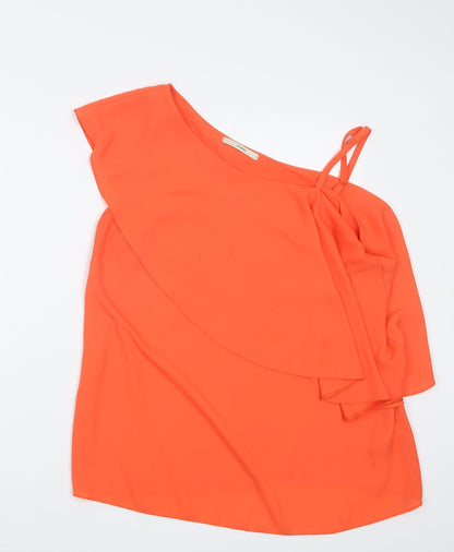 George Womens Orange   Basic Blouse Size 12