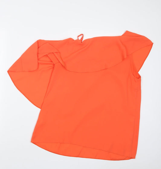 George Womens Orange   Basic Blouse Size 12