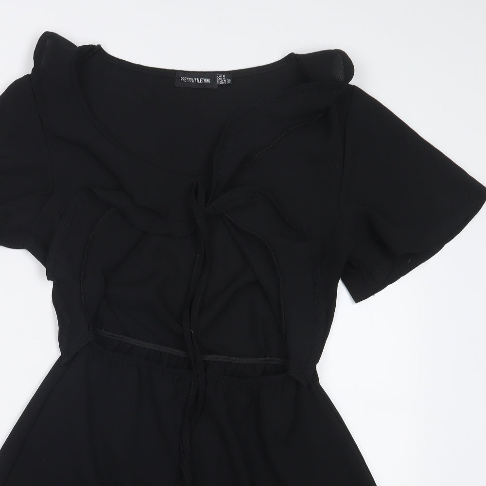 PRETTYLITTLETHING Womens Black   Mini  Size 8