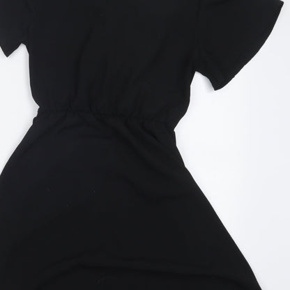 PRETTYLITTLETHING Womens Black   Mini  Size 8