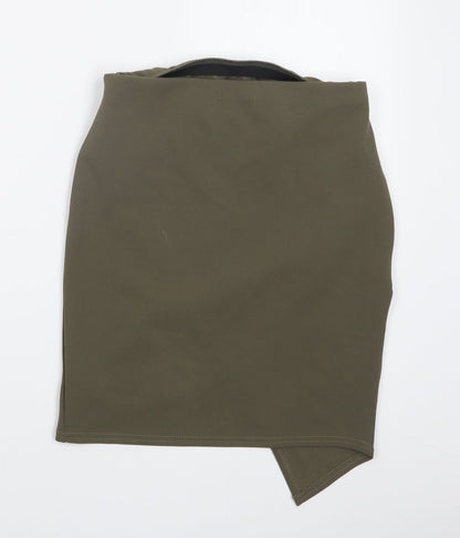 Nasty Gal Womens Green   Straight & Pencil Skirt Size 10