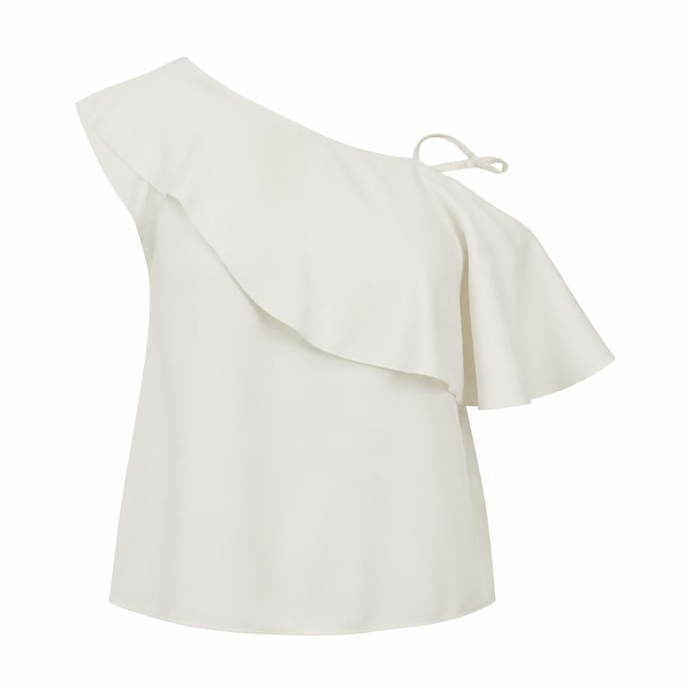 Womens UK Size 12 George Ivory Basic Blouse