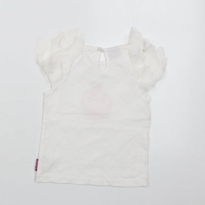 Emma Bunton Girls White   Basic T-Shirt Size 18-24 Months