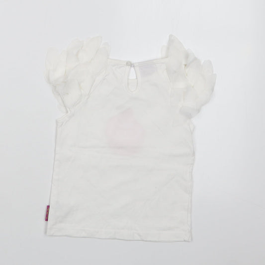 Emma Bunton Girls White   Basic T-Shirt Size 18-24 Months